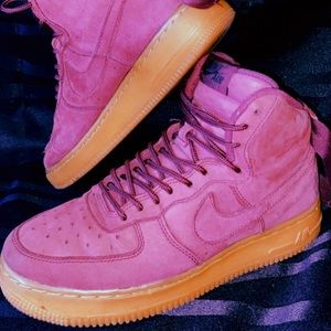 Suede PURPLE Air Force 1s